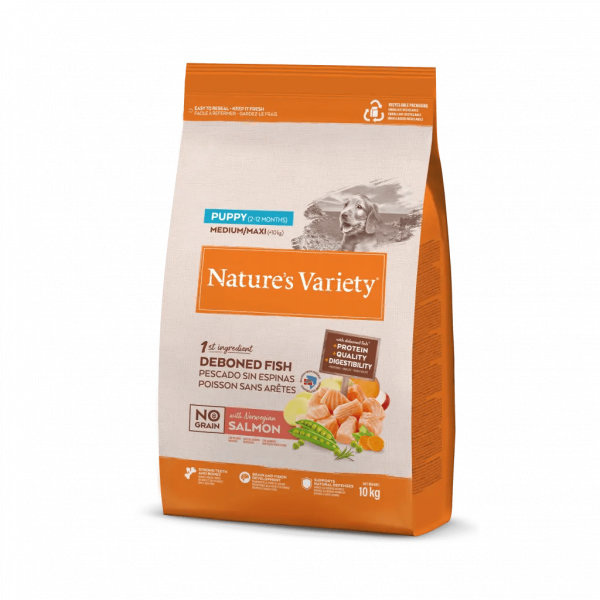 Nature's Variety NG Puppy med/maxi Salmón Noruego - Imagen 2