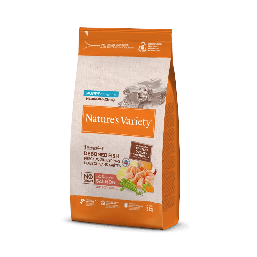Nature's Variety NG Puppy med/maxi Salmón Noruego