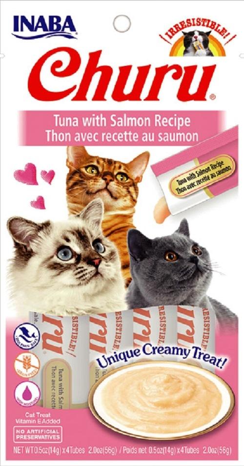 Churu gato Receta Atún con Salmón