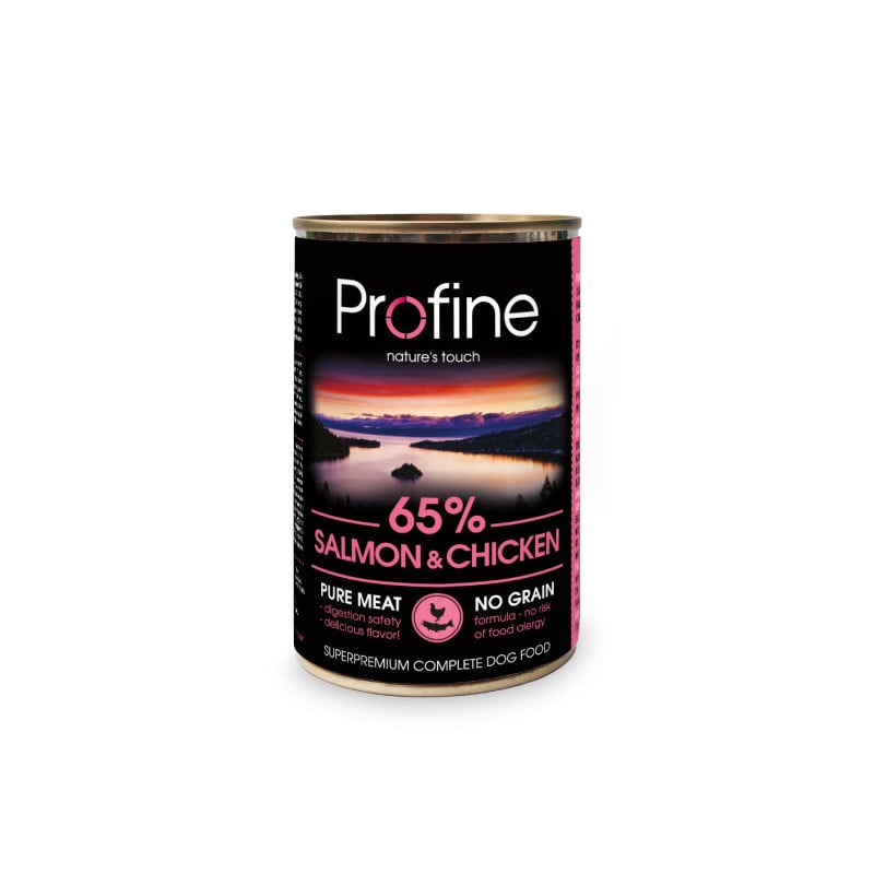 Profine lata 65% Salmón y pollo 400g