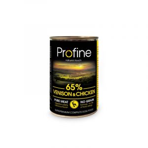 Profine lata 65% Venado y pollo 400g